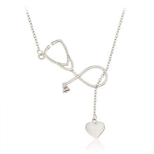 Load image into Gallery viewer, Heart Stethoscope Necklace