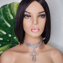 Load image into Gallery viewer, Cross Choker Necklace