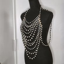 Load image into Gallery viewer, Layered Pearl Vest Necklace
