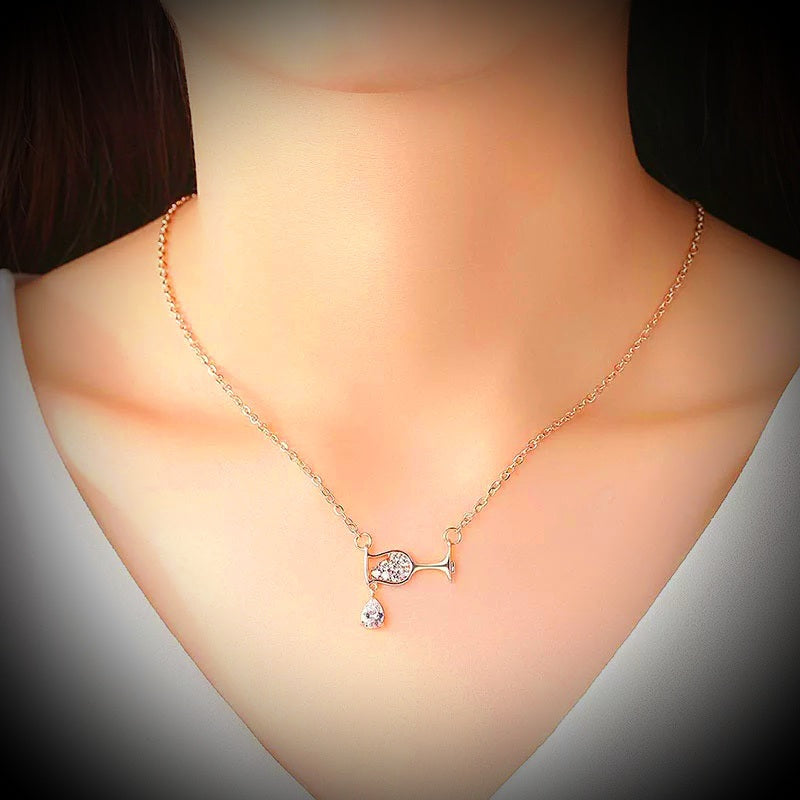 Crystal Wine Necklace – Fashion Statement Boutique