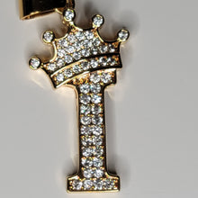 Load image into Gallery viewer, Crowned Initial Pendant Necklace