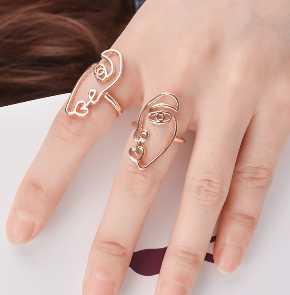 Abstract Face Rings