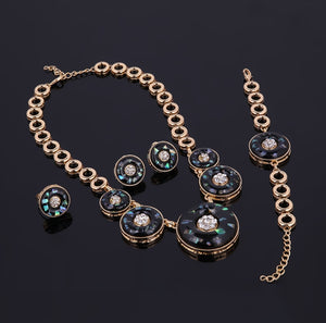 Round Opaline Jewelry Set