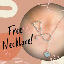 Load image into Gallery viewer, Heart Stethoscope Necklace